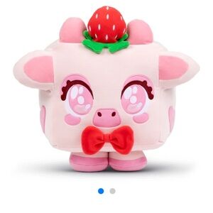 Big Games Pet Simulator 99 Strawberry Cow Plush With Code! NWT
